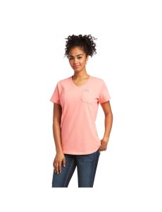 Ropa De Trabajo Ariat Rebar Algodon Strong V-Neck Top Multicolor | FON216375