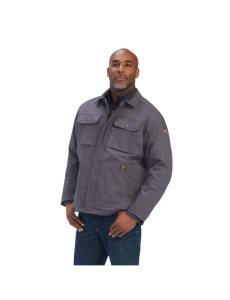 Ropa De Trabajo Ariat Rebar DuraCanvas Sherpa-Forro Coats Grises | YCQ319548