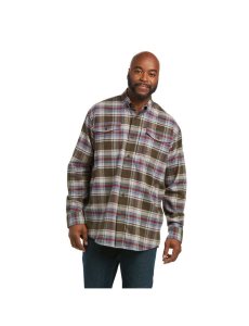 Ropa De Trabajo Ariat Rebar Flannel DuraStretch Trabajo Shirts Multicolor | SAN240986