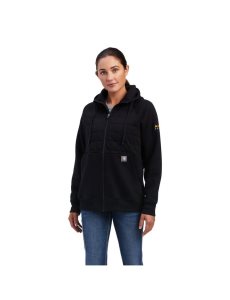 Ropa De Trabajo Ariat Rebar Regulator Full Zip Hoodie Negros | JRY179625