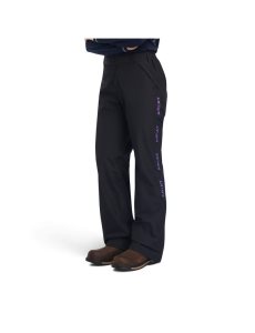 Ropa De Trabajo Ariat Rebar Stormshell Impermeables Pants Negros | QHM569312