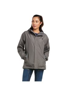 Ropa De Trabajo Ariat Rebar Stormshell Logo Impermeables Jackets Grises Negros | RTG720915