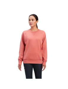 Ropa De Trabajo Ariat Rebar Workman Washed Fleece Sweatshirt Rosas | GTV087461