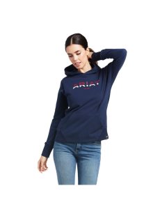 Sudadera Con Capucha Ariat 3D Logo 2.0 Azul Marino | OBC631987