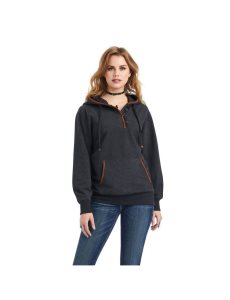 Sudadera Con Capucha Ariat REAL Elevated Grises | VLS289305