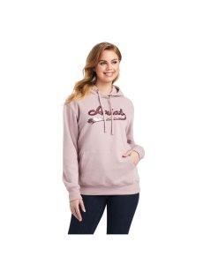 Sudadera Con Capucha Ariat REAL Sequin Logo Rosas | SDQ057836