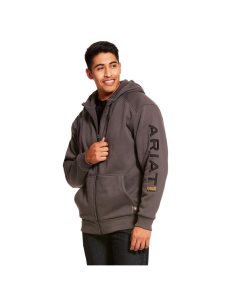 Sudadera Con Capucha Ariat Rebar All-Weather Full Zip Grises | TFA163047