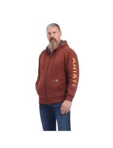 Sudadera Con Capucha Ariat Rebar All-Weather Full Zip Rosas Dorados | WSV219456