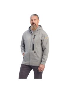 Sudadera Con Capucha Ariat Rebar Workman Full Zip Grises | QEF847019