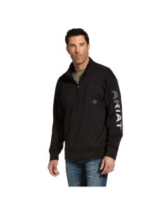 Sudaderas Ariat Team Logo 1/4 Zip Negros | PHA941658