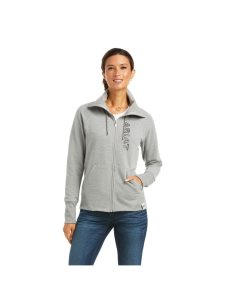 Sudaderas Ariat Team Logo Full Zip Grises | UBT470356