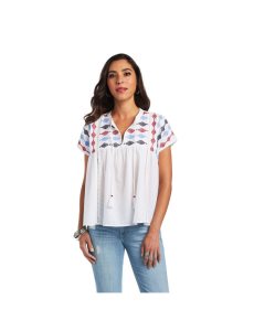 Tops Ariat Billie Tunic Blancos | TSE501392