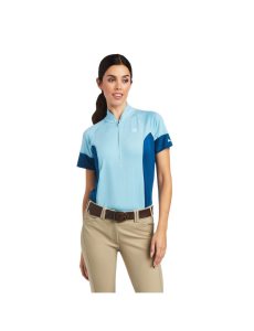 Tops Ariat Cambria Jersey 1/4 Zip Azules Azules | VDC548129