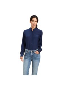 Tops Ariat Clarion Blouse Azul Marino | LIU476521