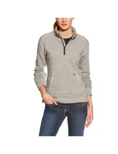 Tops Ariat FR Polartec Fleece 1/4 Zip Grises | DRC867053