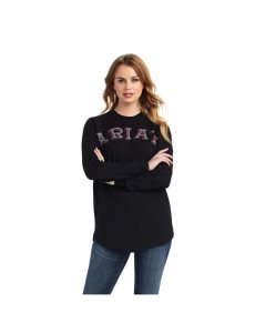 Tops Ariat REAL Oversized Negros | PJF861309