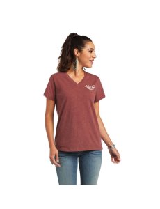 Tops Ariat REAL Relaxed Longhorn Tee Multicolor | FUV158926