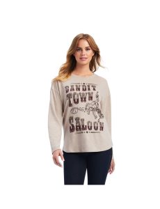 Tops Ariat Saloon Marrom Beige | YLT190563