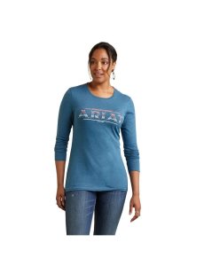 Tops Ariat Serape Estilo Grises Azules | ZBA268154