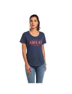 Tops Ariat Sonora Logo Azul Marino | ICF579034