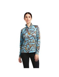 Tops Ariat Sunstopper 2.0 1/4 Zip Azules | UEG162908