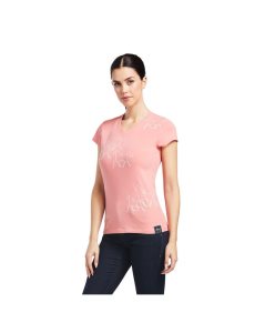 Tops Ariat Trot Line Coral | CSX258670